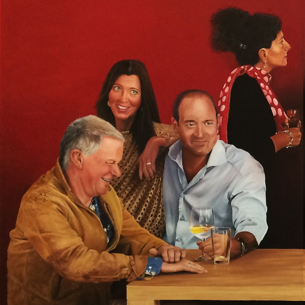 Table of Friends – left Canvas